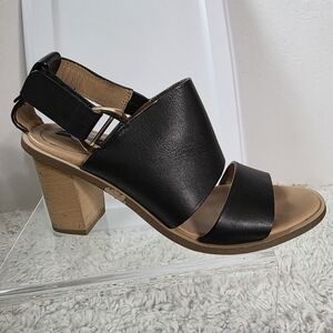 H&M Women's Heeled Sandals Size:8, BLACK